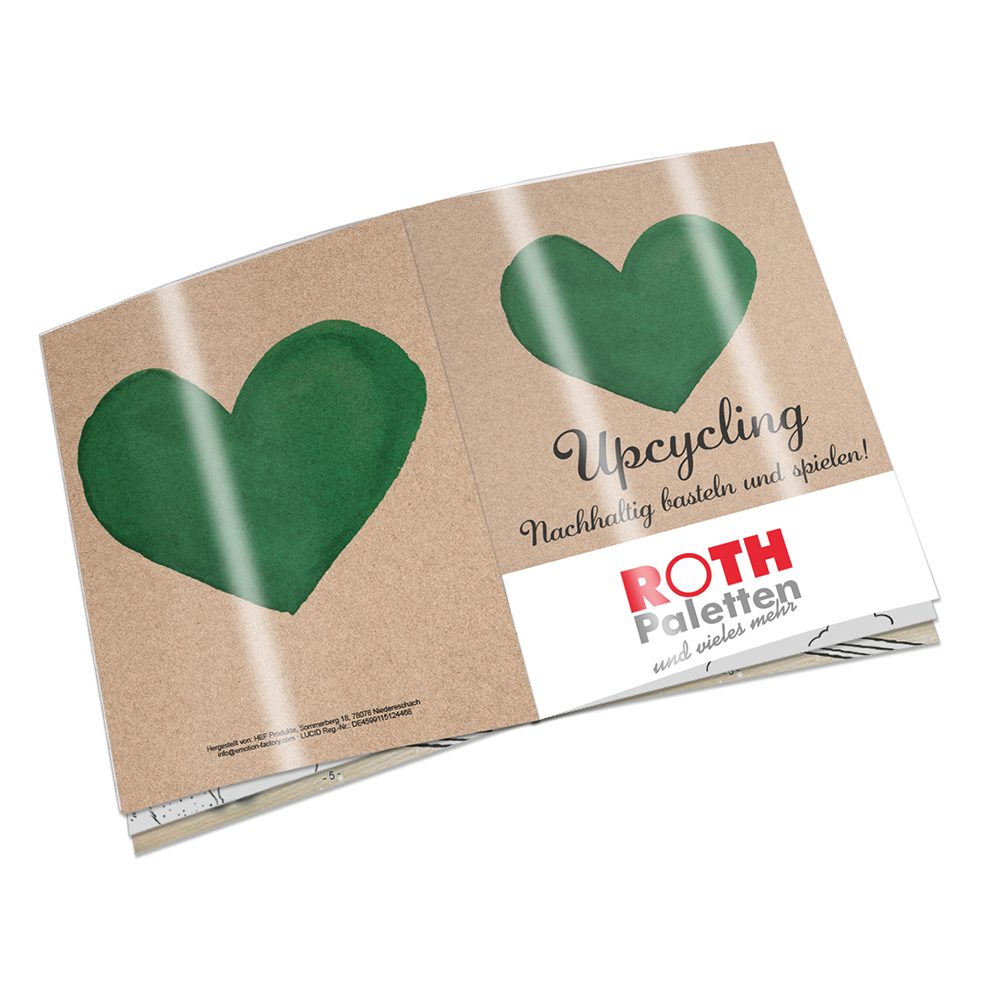 Upcycling-Heft, Alltagsgegenstände - individuell 4/0-c (ab 500 Stk.)