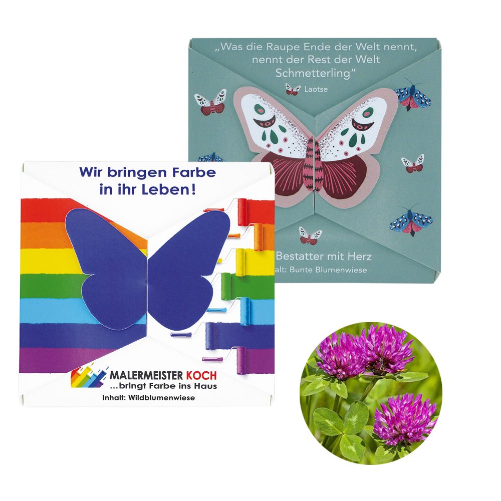 Verschluss - Samenkarte Schmetterling, Wiesenklee