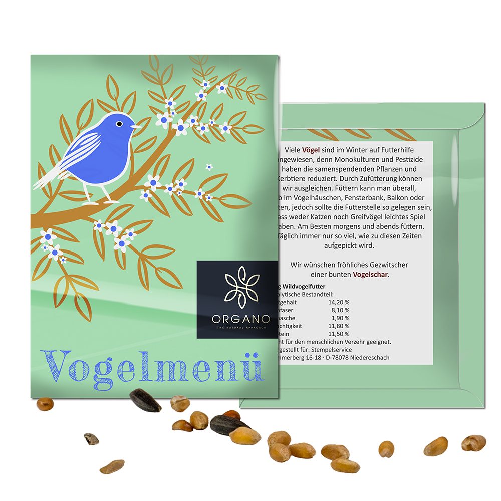 Vogelfutter-Tütchen, Individuell (ab 1.000 Stk.)