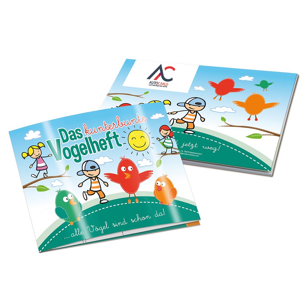 Wissen-Set „Das Vogelheft“, Heft - mit 2-c Logoeindruck
