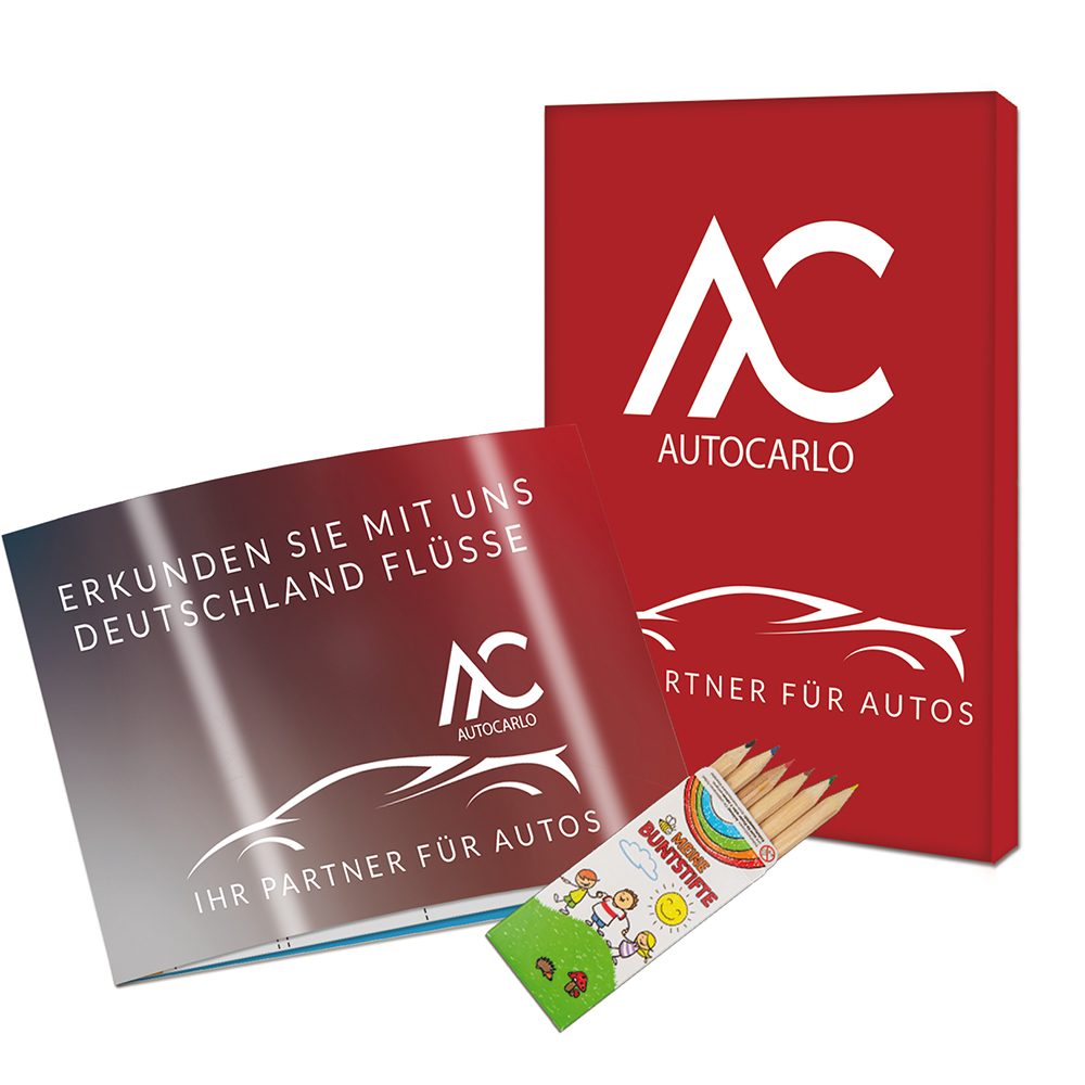 Wissen-Set „Das Flüsseheft“, Set -individuell - Digitaldruck 4/0-c (ab 500 Stk.)