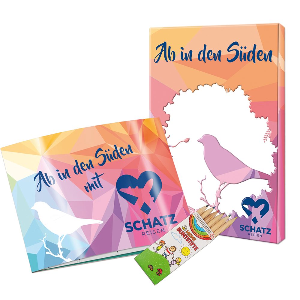 Wissen-Set „Das Vogelheft“, Set -individuell - Digitaldruck 4/0-c (ab 500 Stk.)