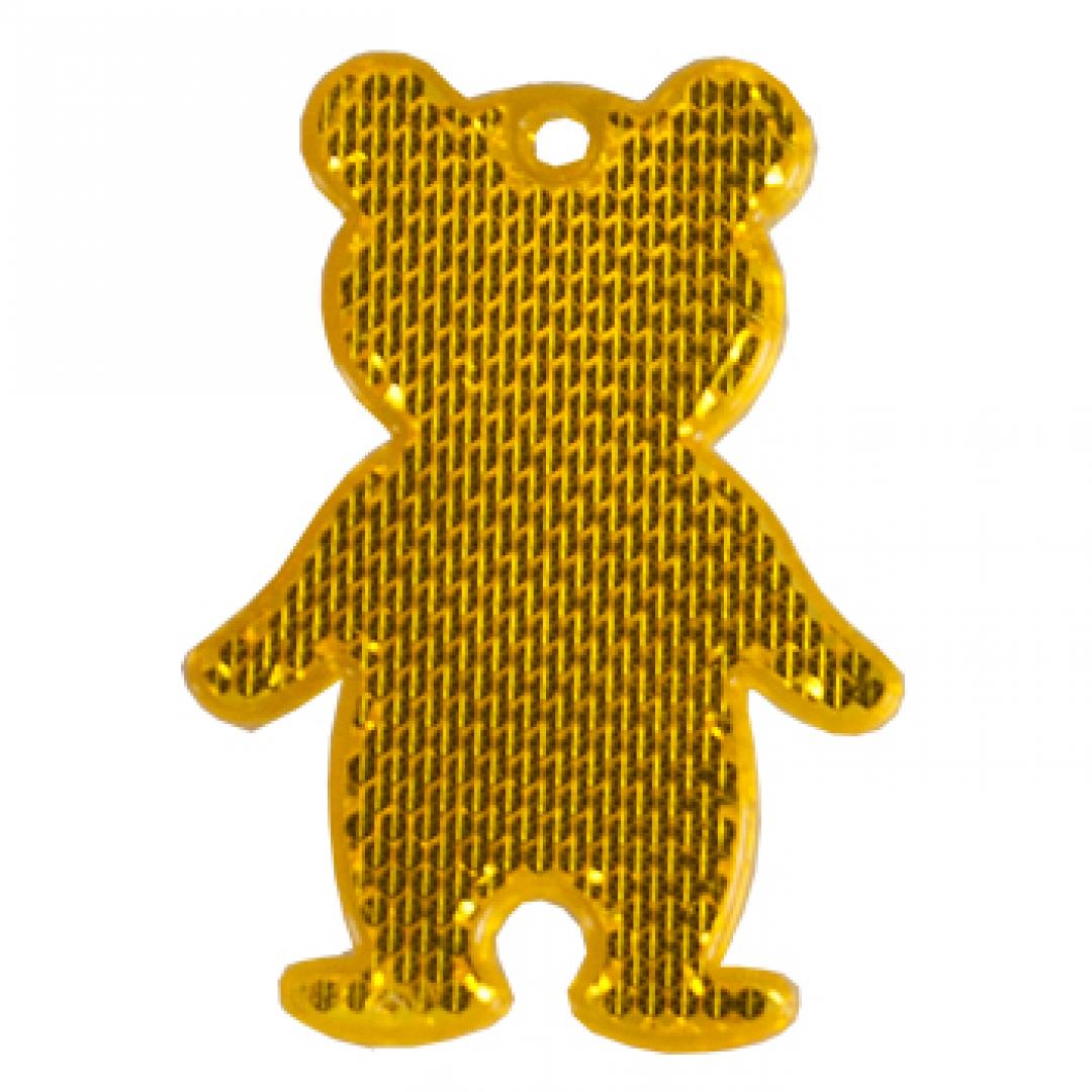 Fußgängerreflektor Bär, orange · one size