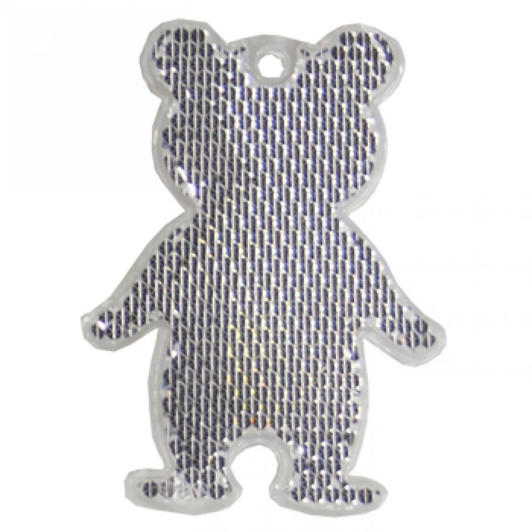 Fußgängerreflektor Bär, weiß · one size