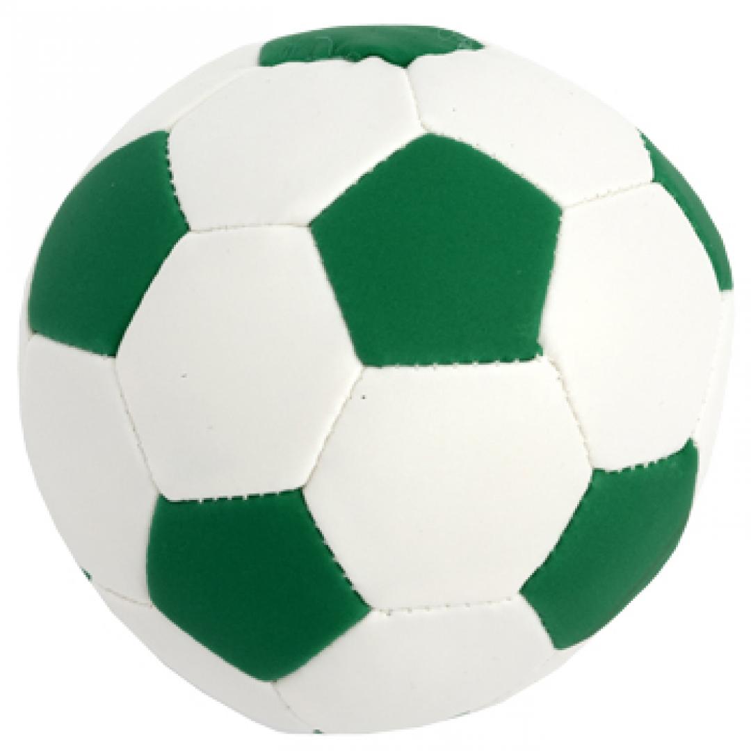 Soft-Fußball, weiß/grün · Ø 10 cm