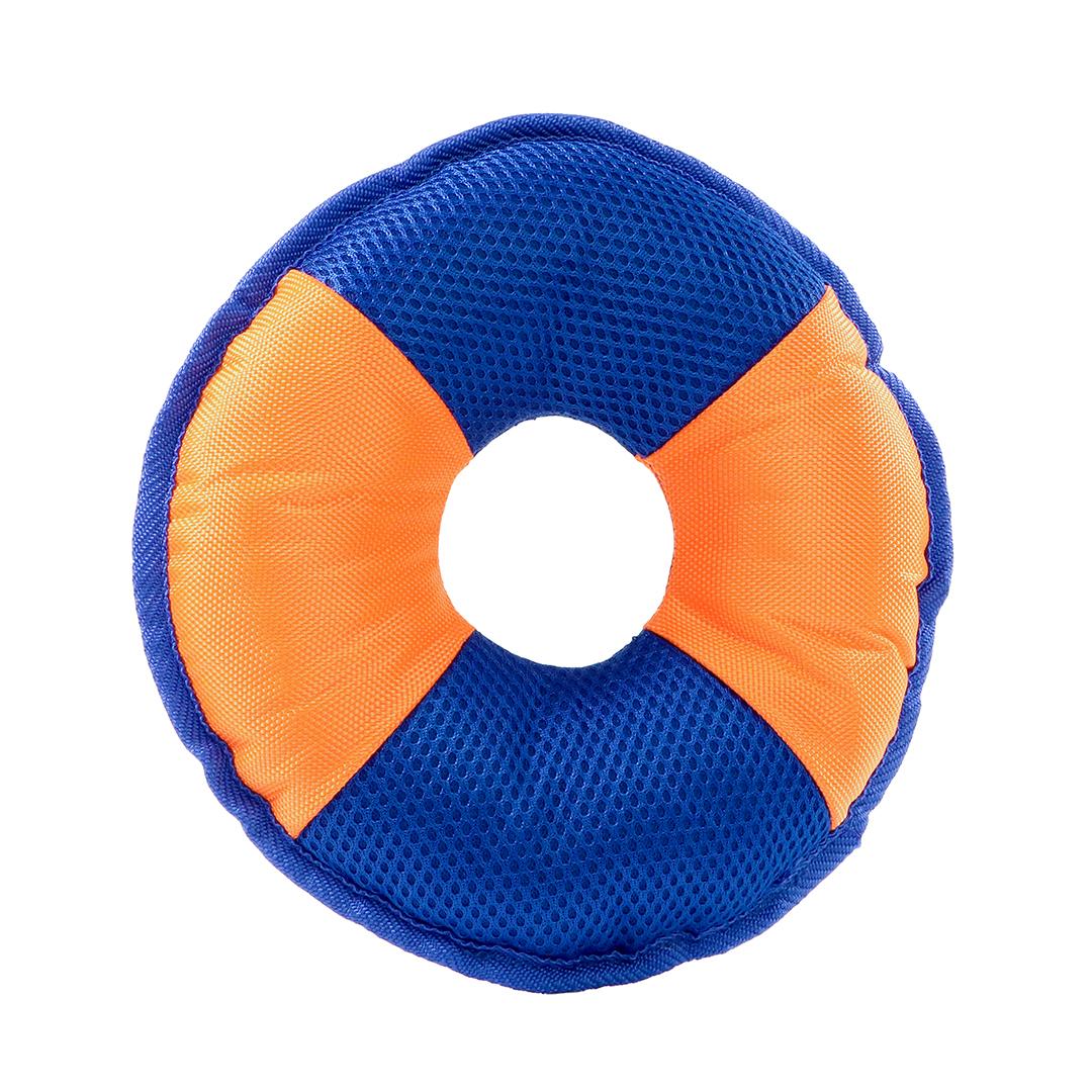 Hundespielzeug Flying Disc, orange/blau · M