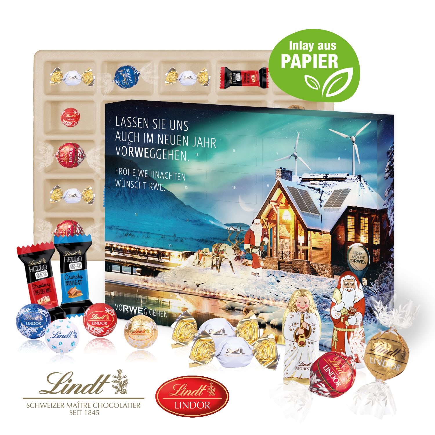 Adventskalender Lindt "Premium Selection", Inlay aus Papier
