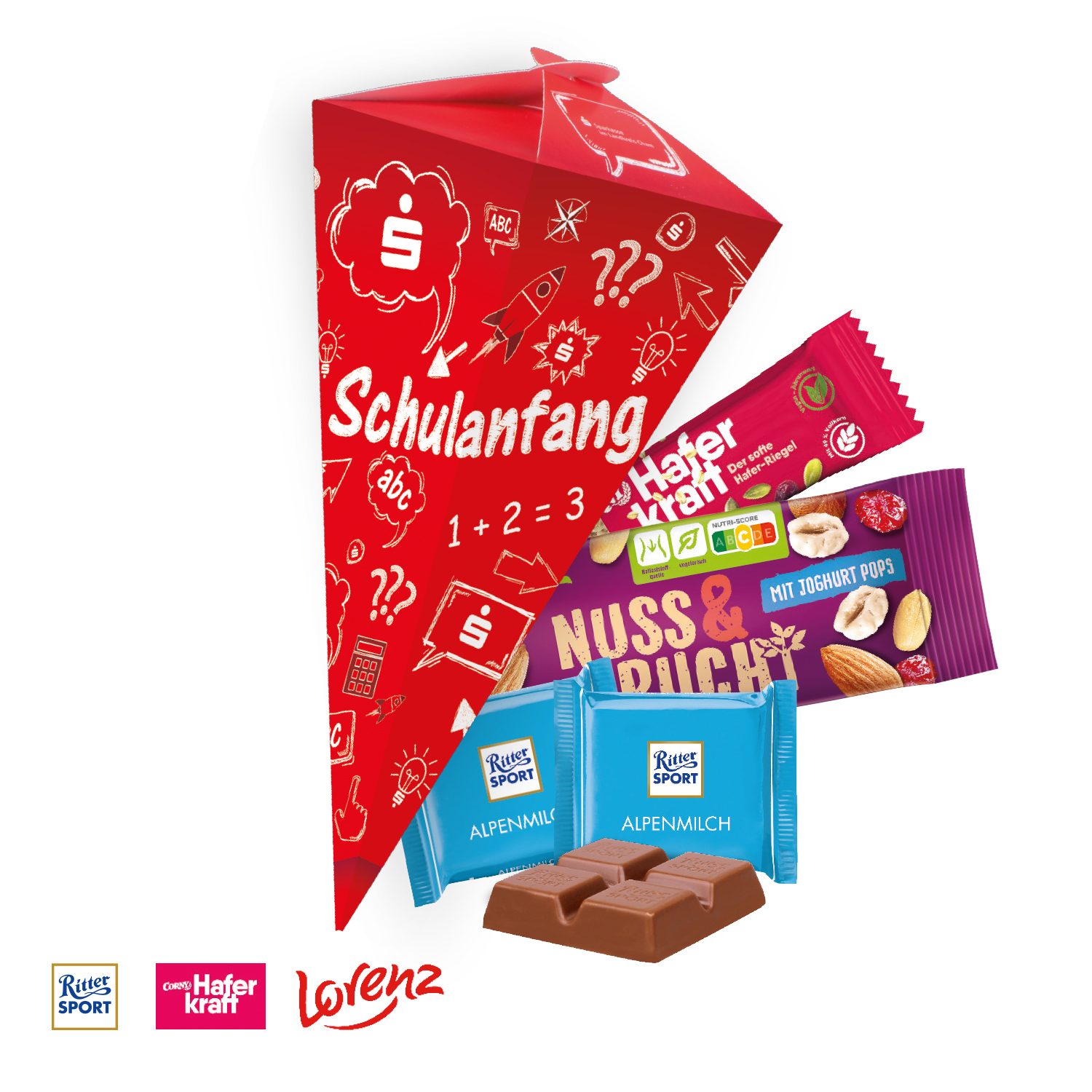 Welcome Goodie Bag mit CORNY, Lorenz und Ritter SPORT