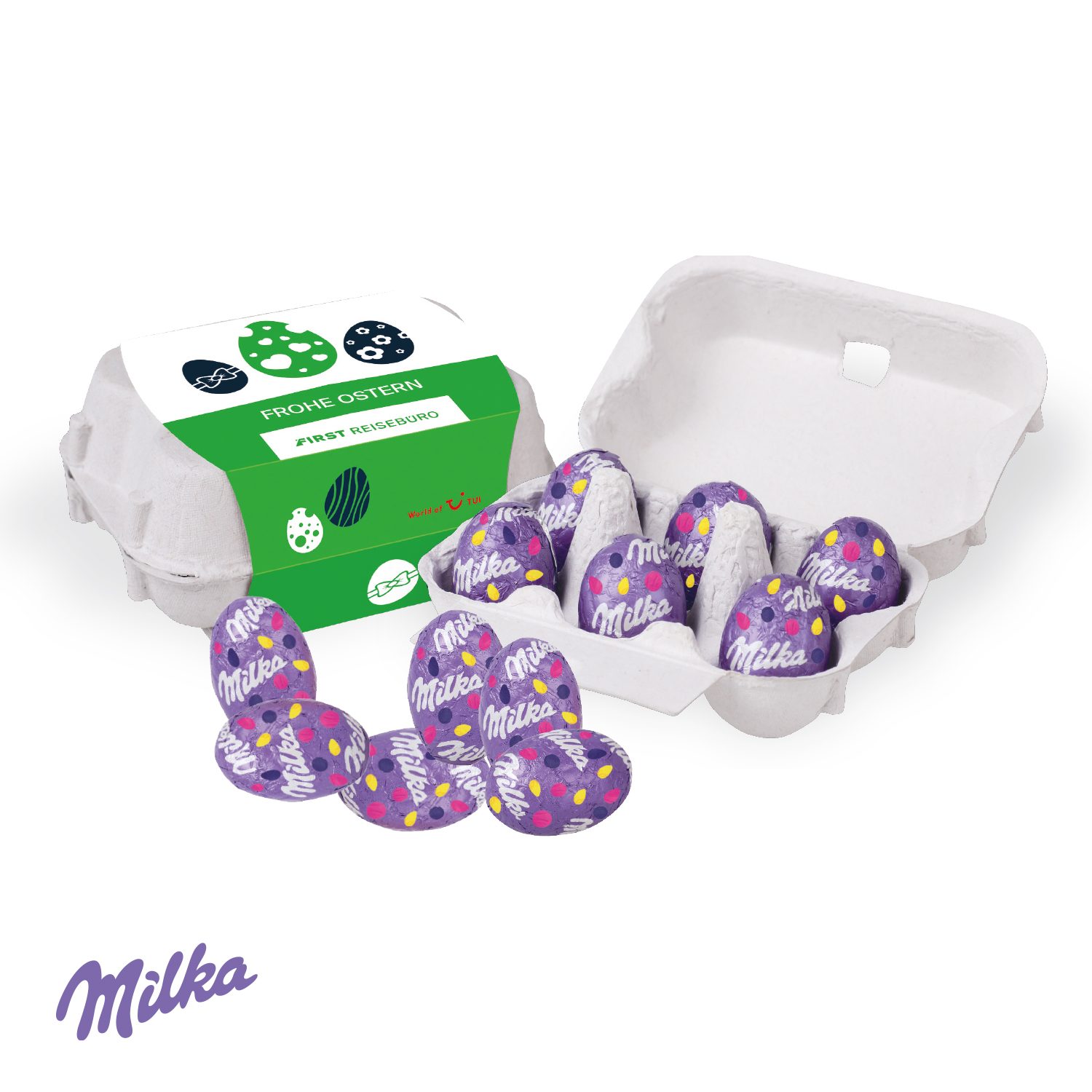 Schoko-Eier 6er mit Milka Schokolade