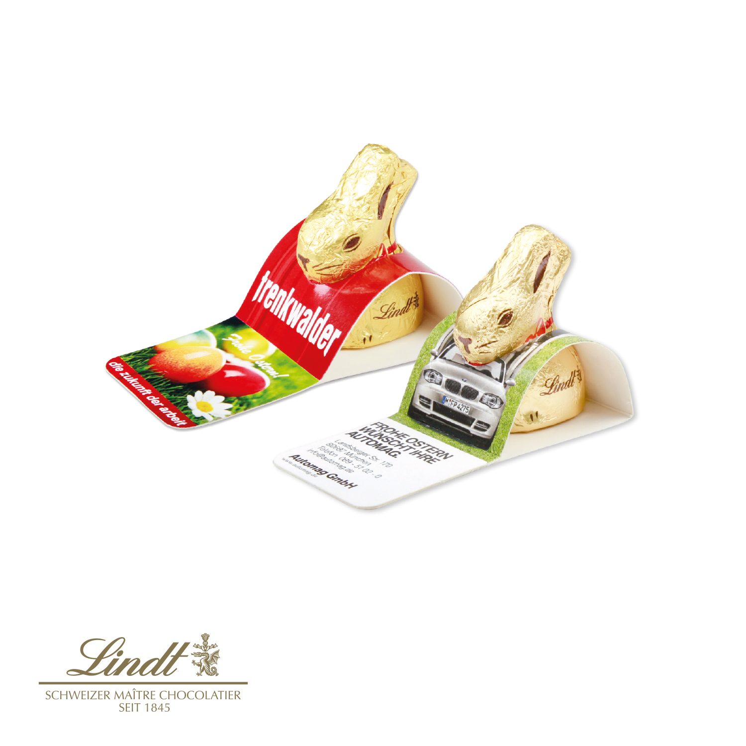 Goldhase von Lindt im Werbeaufsteller, 10 g