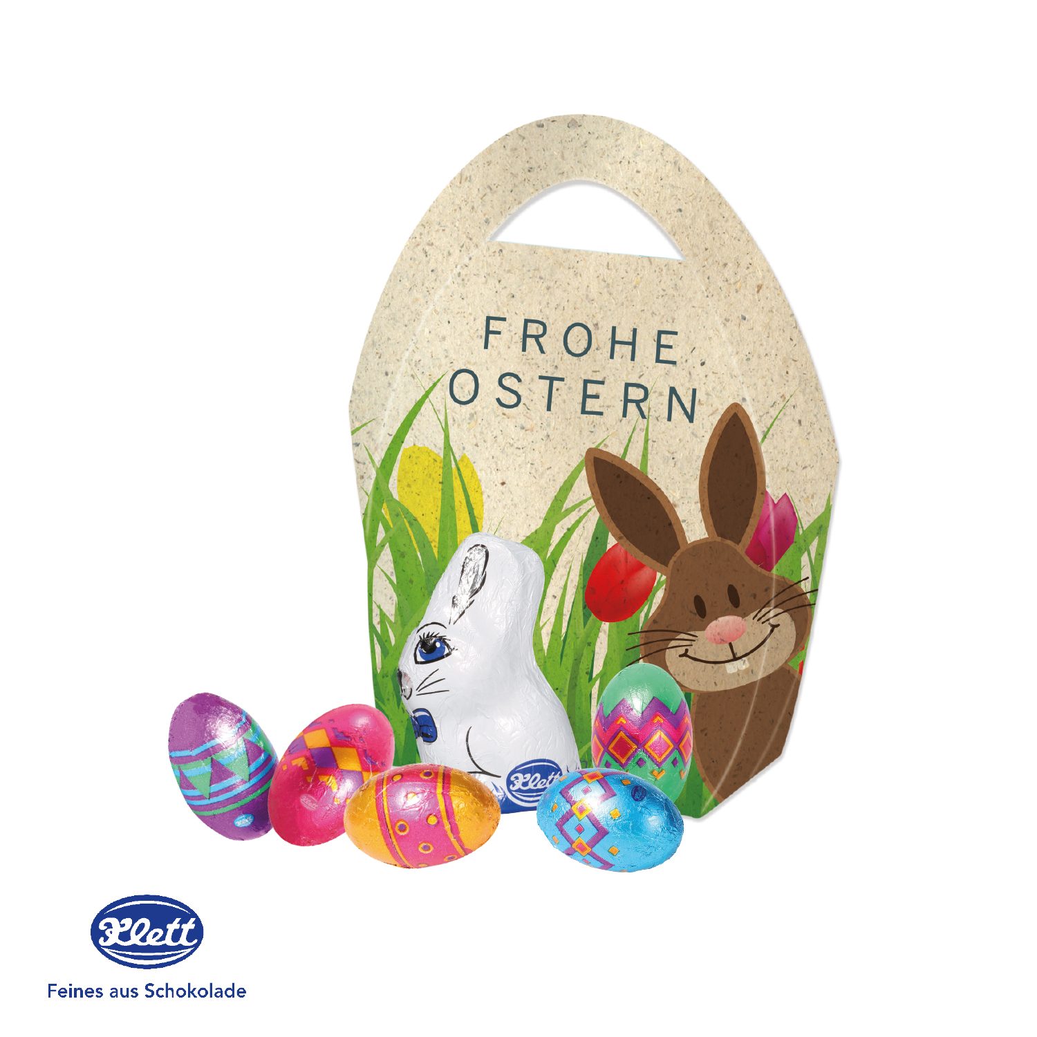 Premium Osterei mit Schokolade von Klett