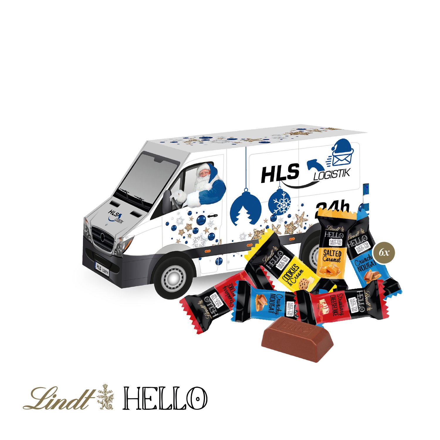 3D Präsent "Transporter" mit Lindt HELLO