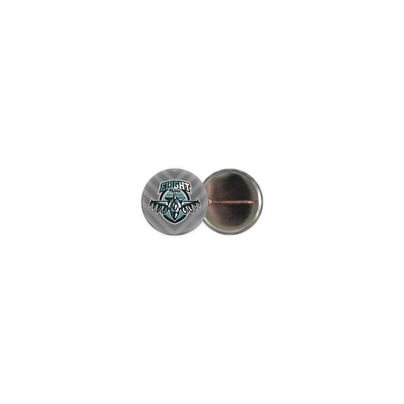 Metall button 31mm mit doppelt gesicherter Nadel