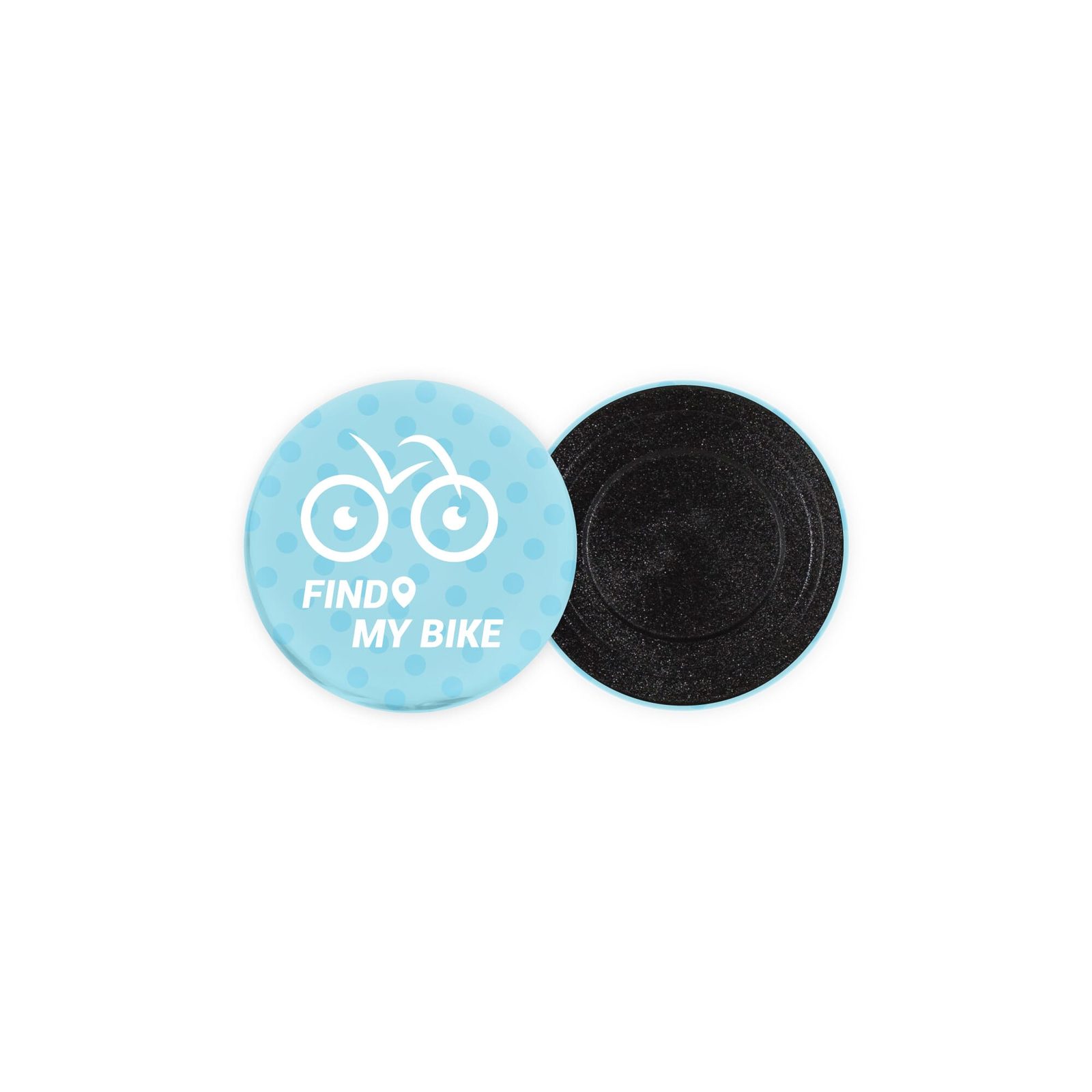 Metallbutton 56mm mit Magnet