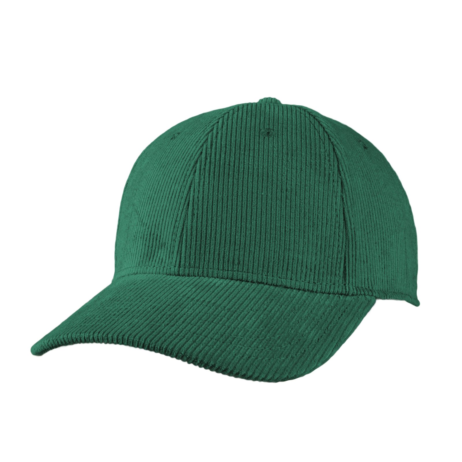 Luxury Fine Rib Cap Schwarz, Grün