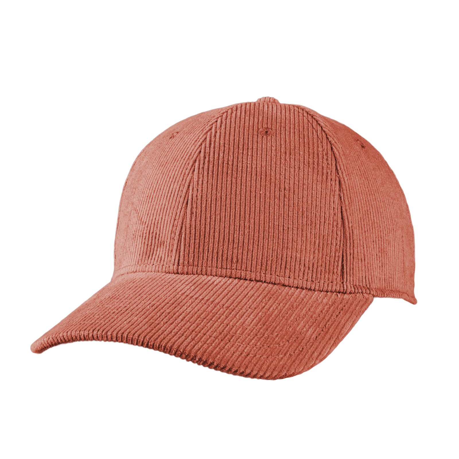 Luxury Fine Rib Cap Schwarz, Pfirsich