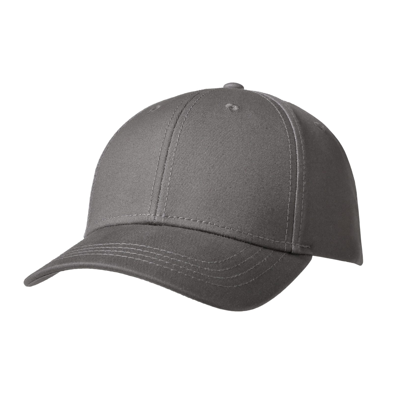 Luxury Fine Cotton Cap, Dunkel Grau