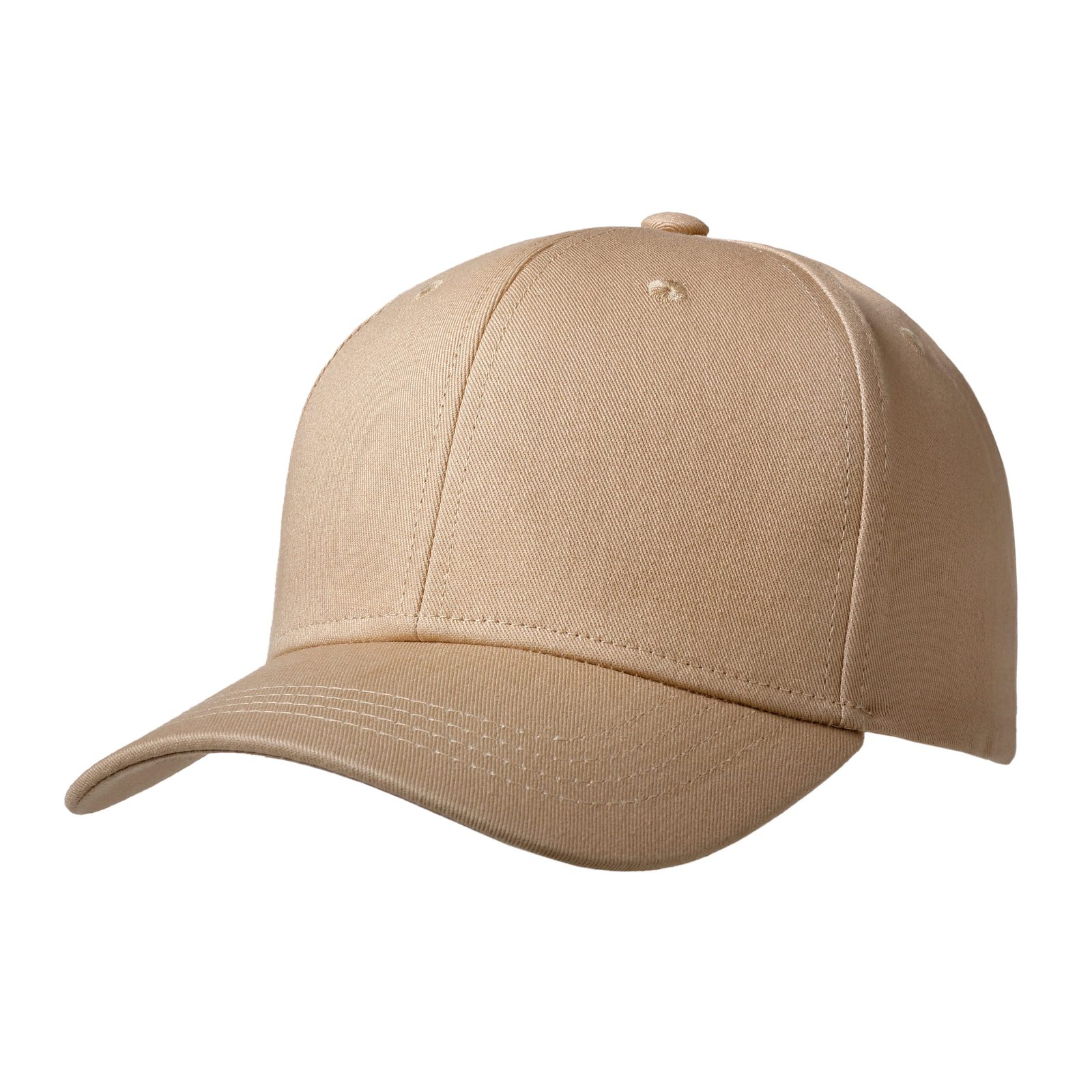 Luxury Fine Cotton Cap, Khaki