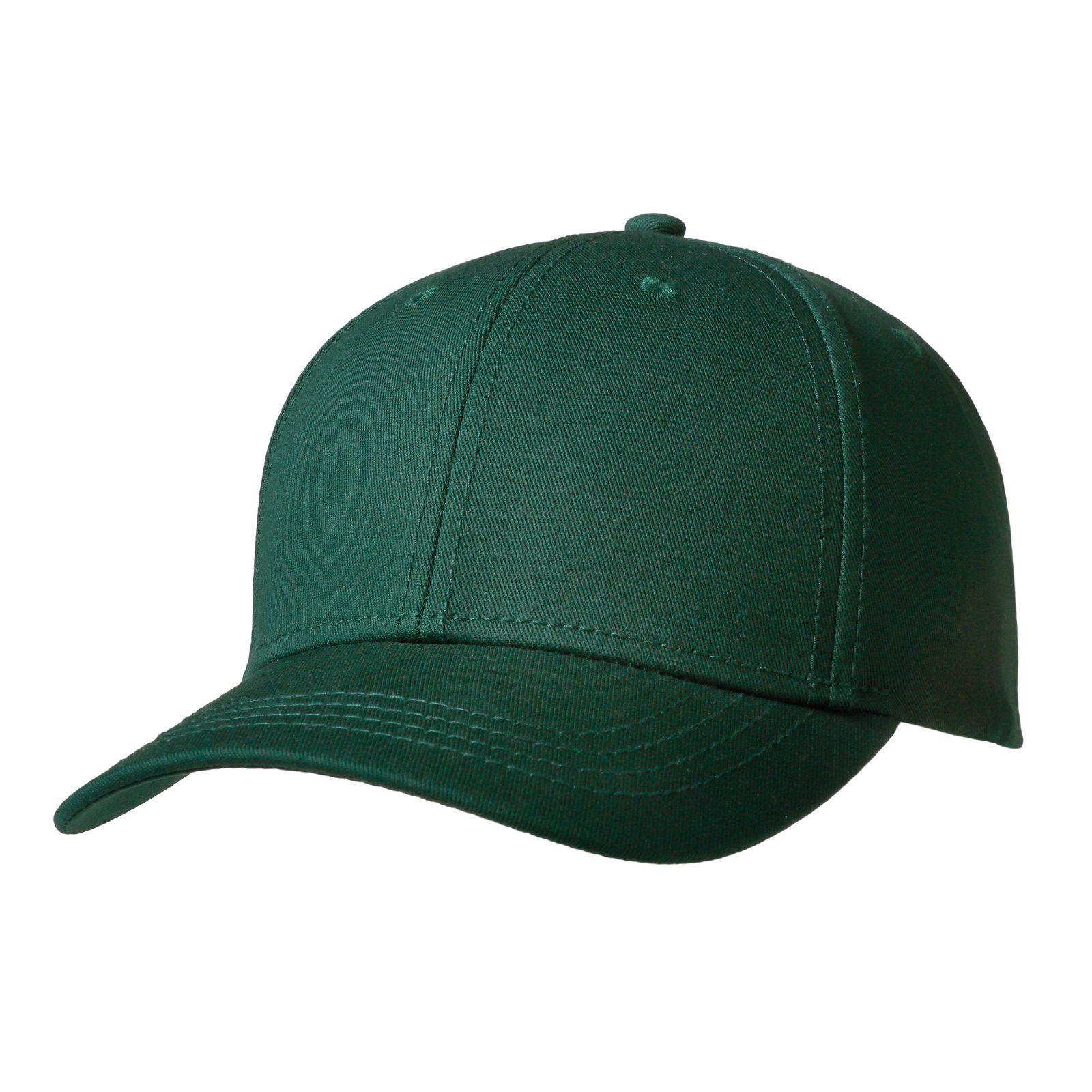 Luxury Fine Cotton Cap, Flaschengrün