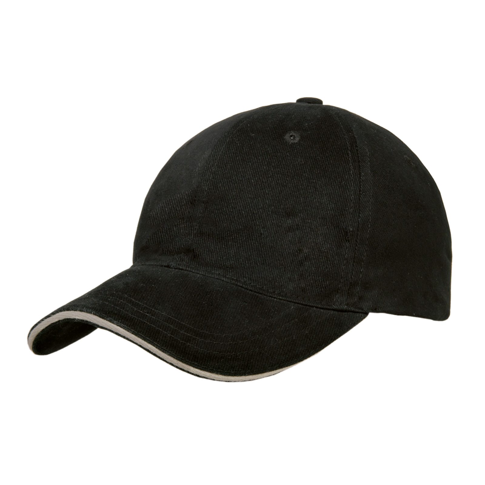 Heavy Brushed Ultimate Sandwich Cap, Schwarz/Grau