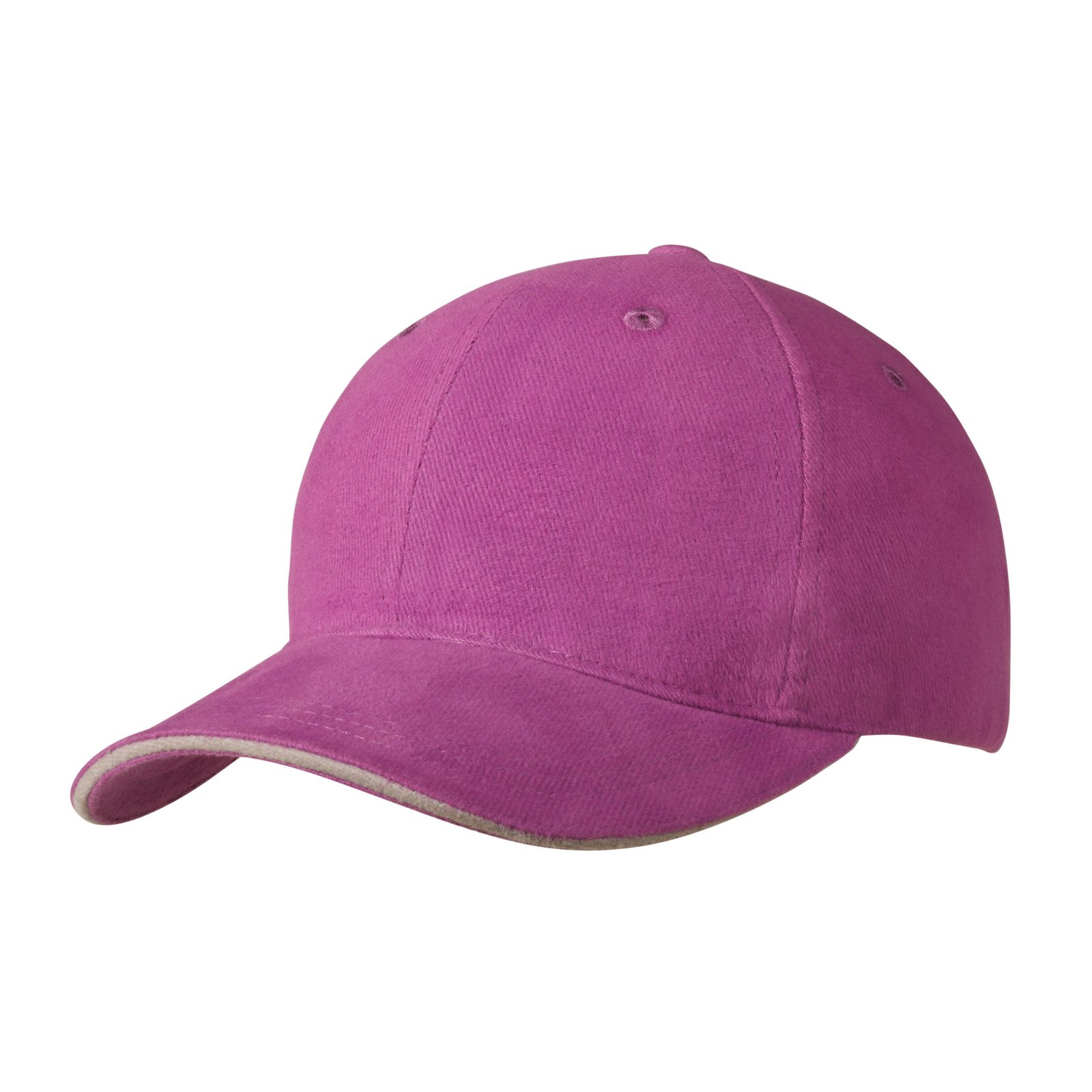 Heavy Brushed Ultimate Sandwich Cap, Lila/Grau
