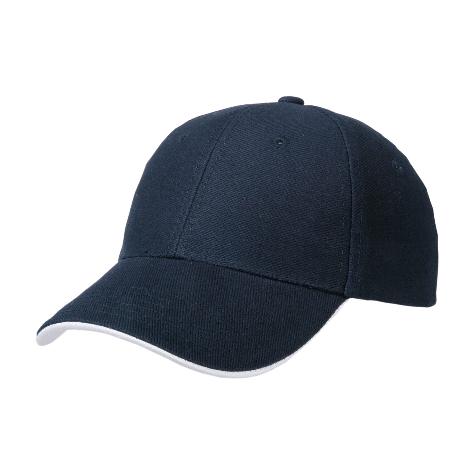 Heavy Twill Duo Tone Strap Cap, Marine/Weiß
