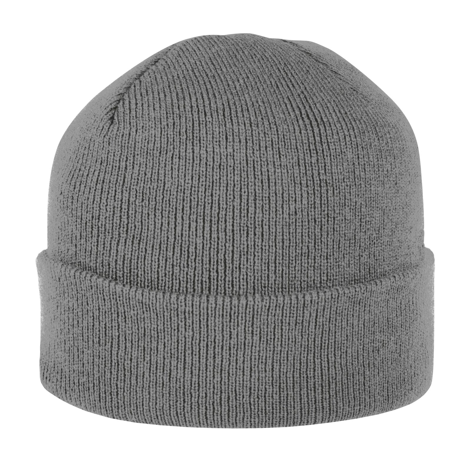 Kids Beanie With Brim, Grau