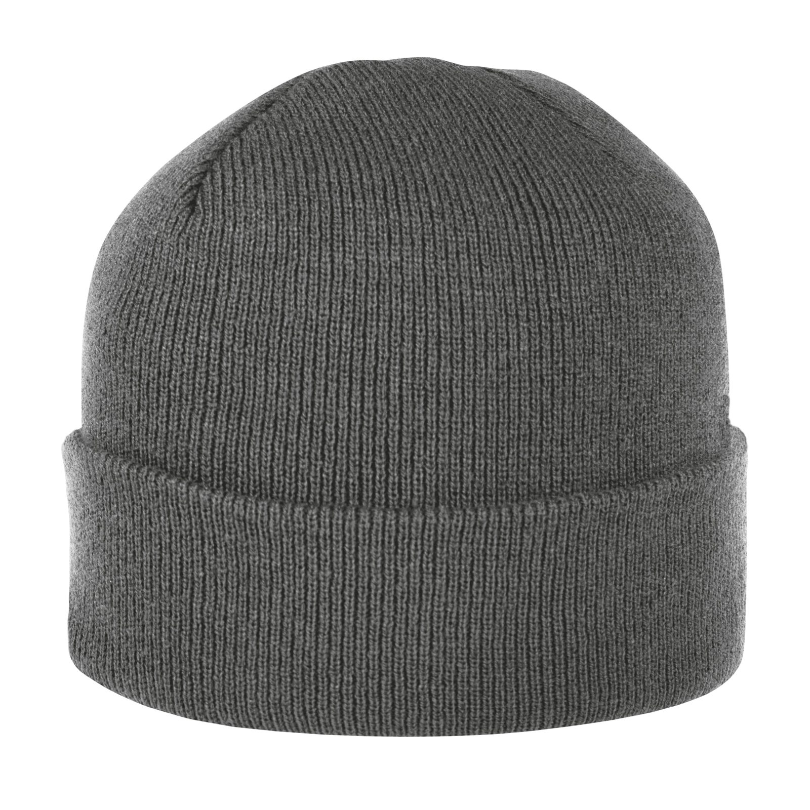 Kids Beanie With Brim, Dunkel Grau