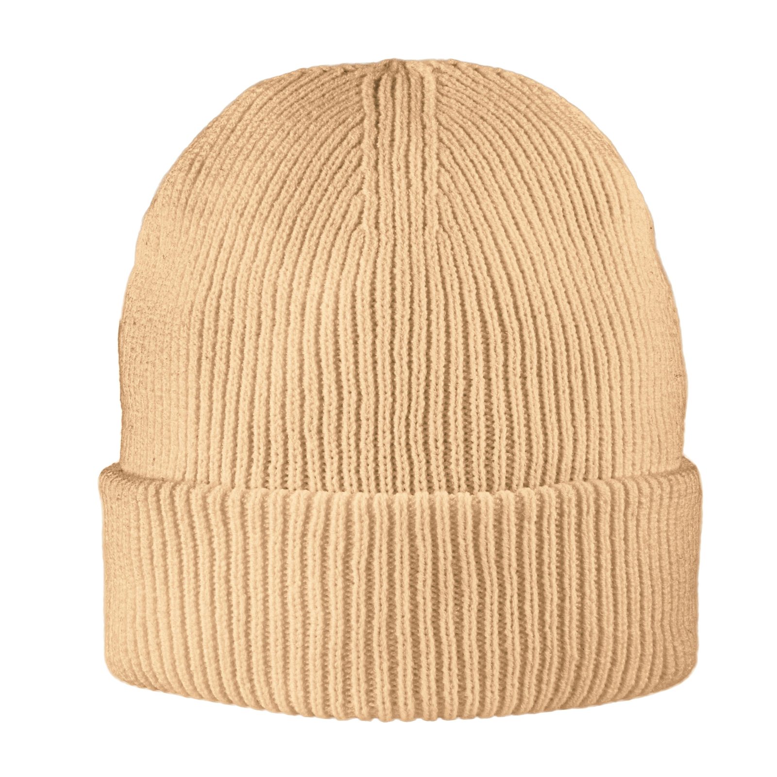 Exclusive Recycled Fine Rib Beanie, Beige