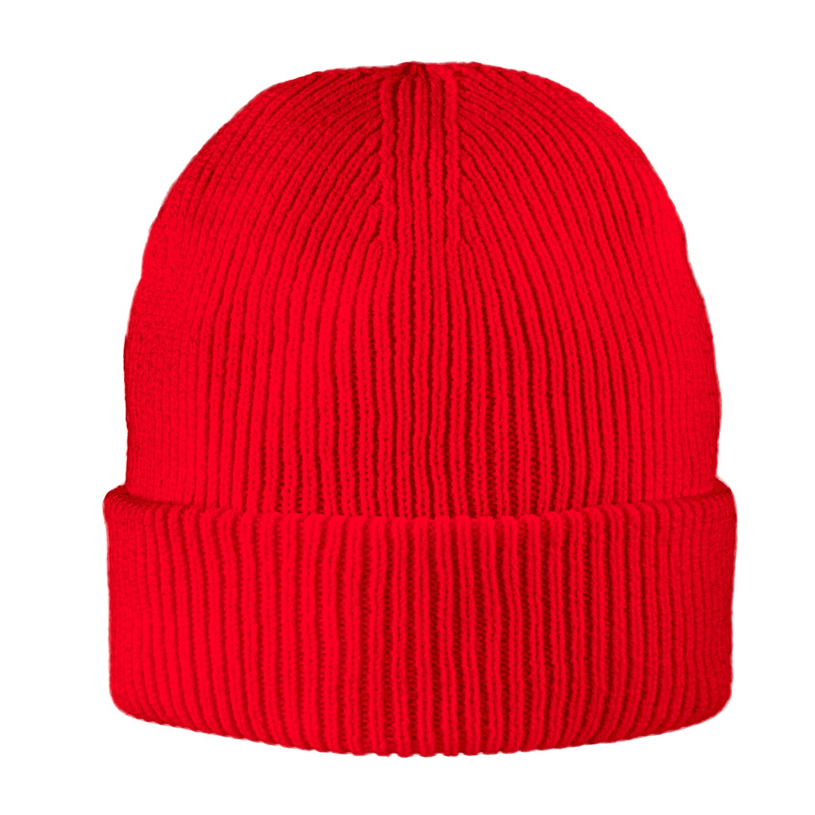 Exclusive Recycled Fine Rib Beanie, Rot