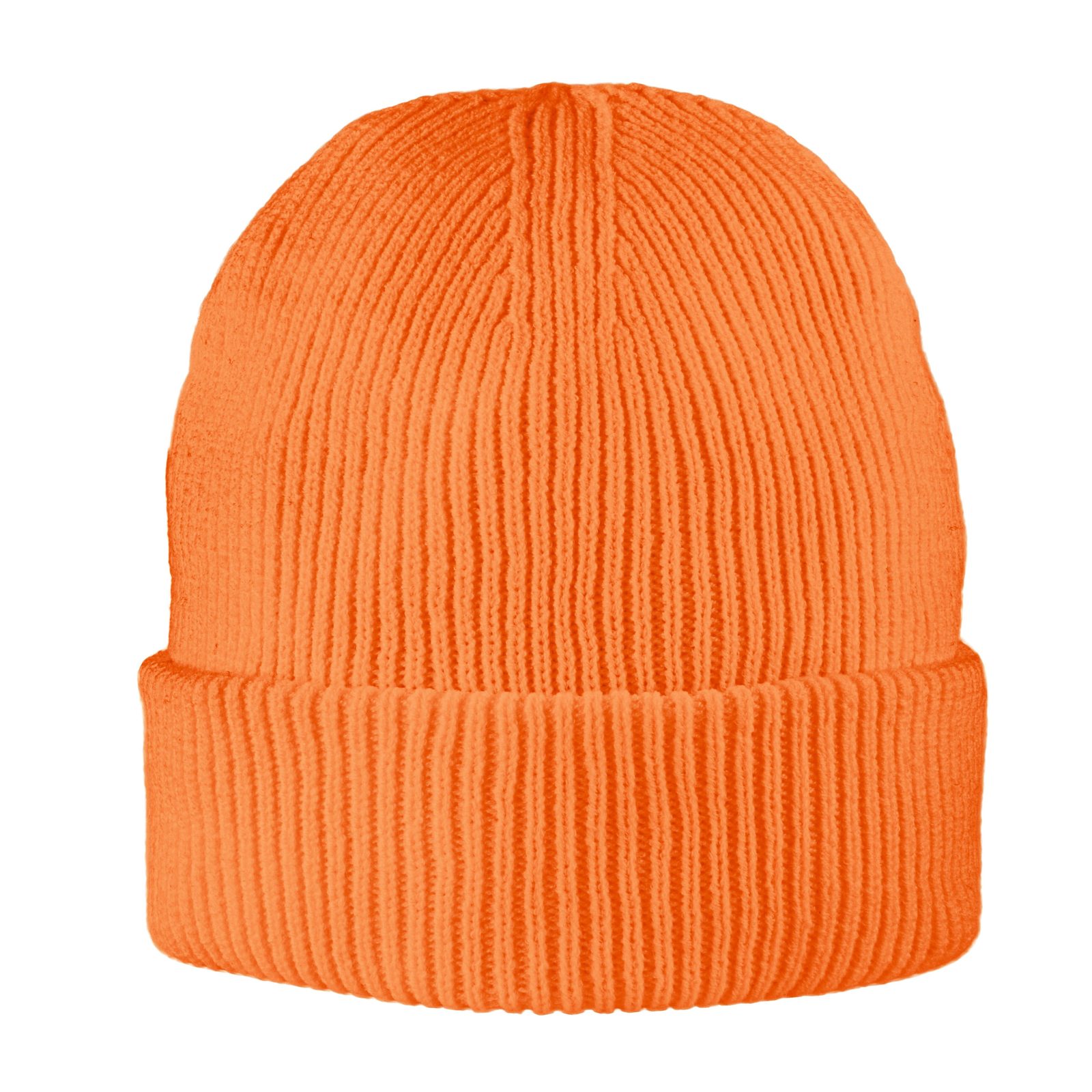 Exclusive Recycled Fine Rib Beanie, Orange