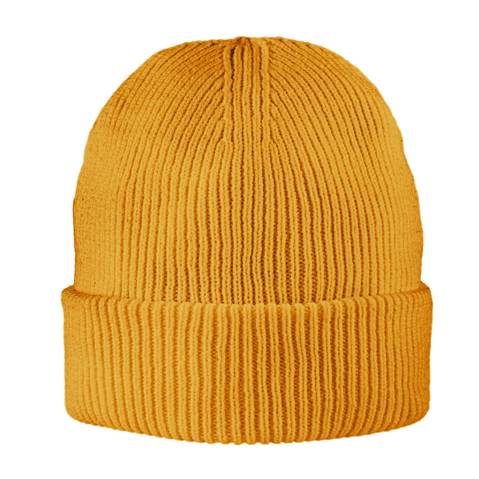 Exclusive Recycled Fine Rib Beanie, Senf