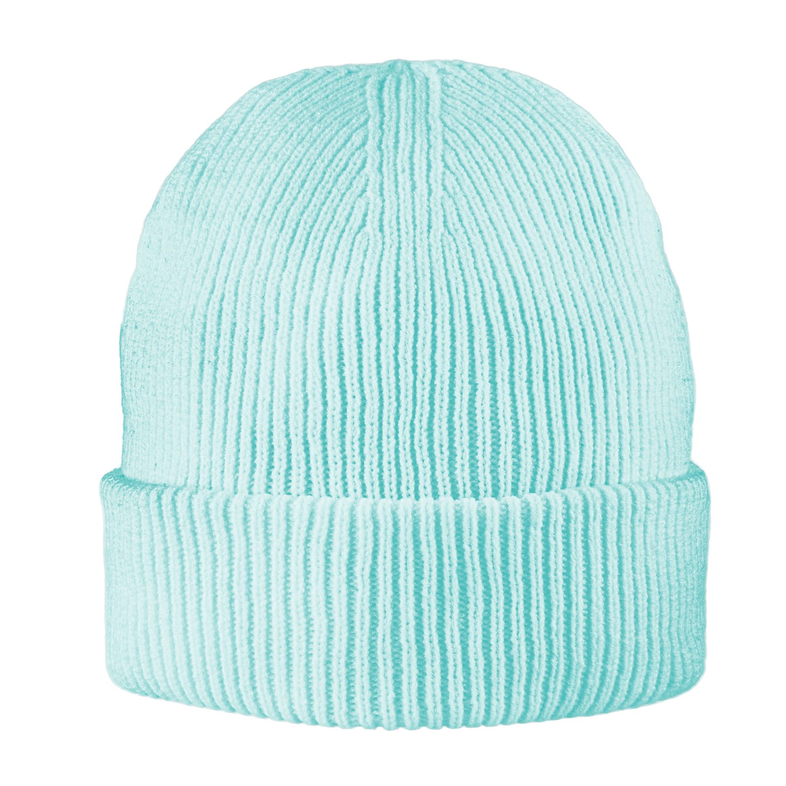 Exclusive Recycled Fine Rib Beanie, Hellblau