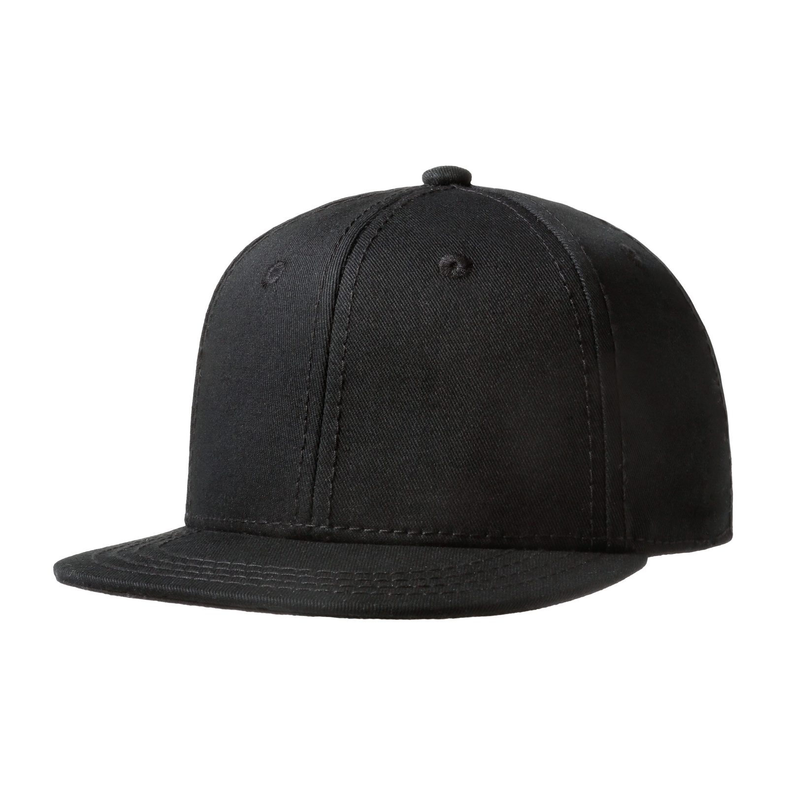 Original Snap Back Flat Visor Baby Cap, Schwarz