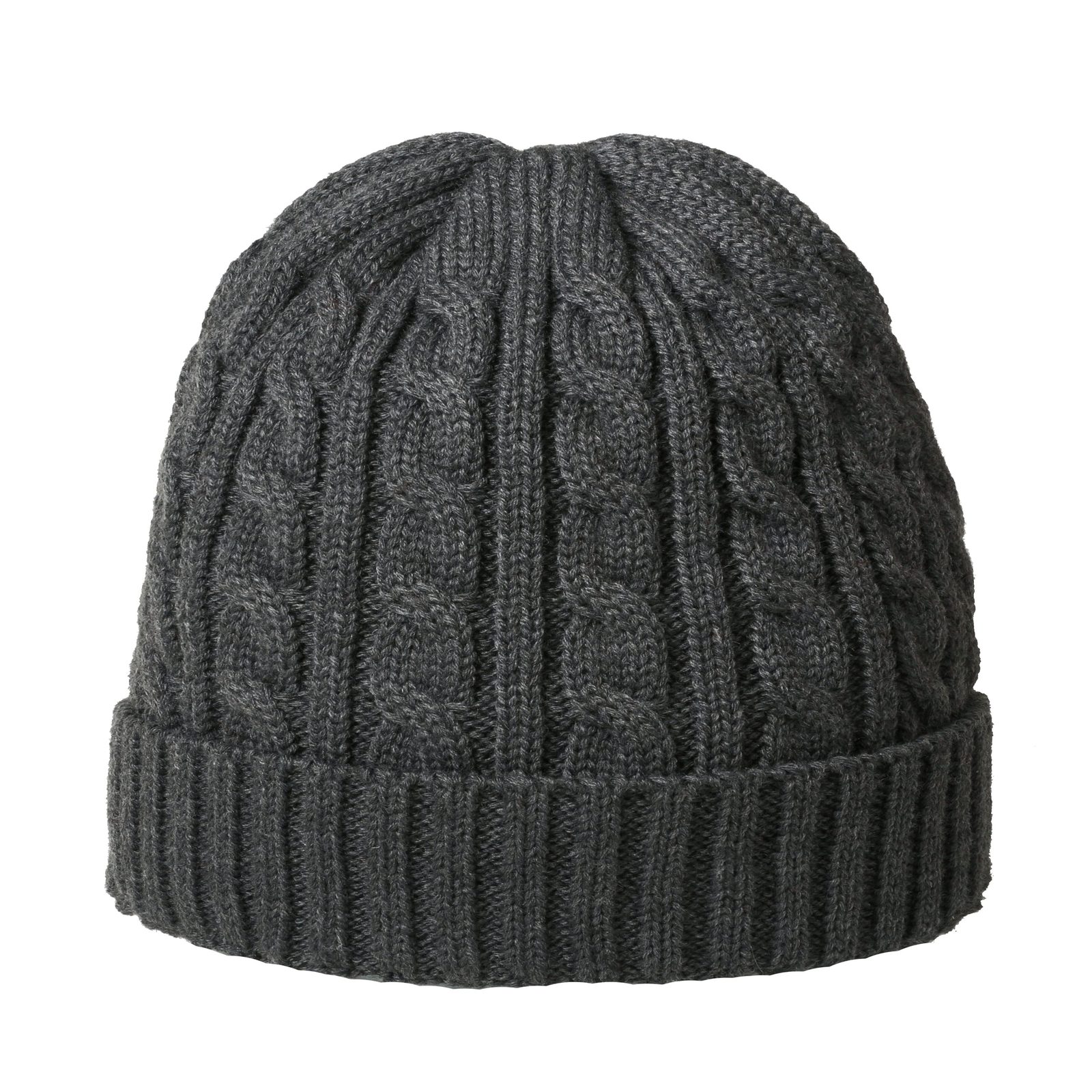 Luxury Cable Hat, Dunkel Grau