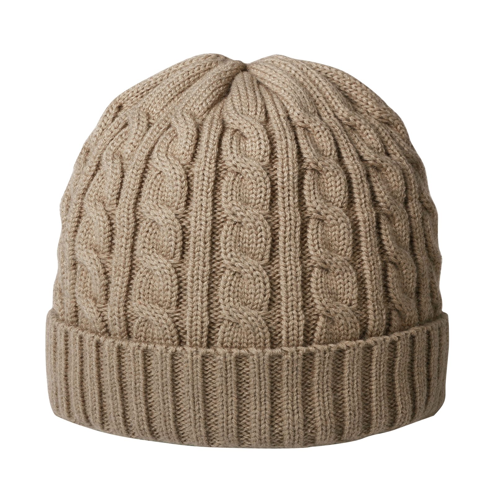 Luxury Cable Hat, Khaki