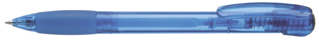 FANTASY transparent Druckkugelschreiber, blau