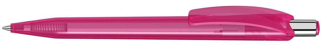 BEAT transparent Druckkugelschreiber, magenta