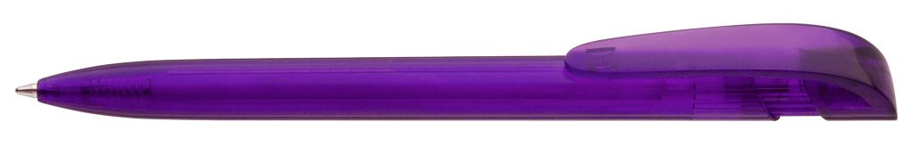 YES transparent Druckkugelschreiber, violett