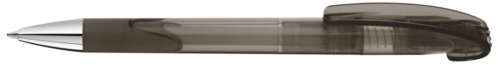 LOOK grip transparent SI Druckkugelschreiber, anthrazit