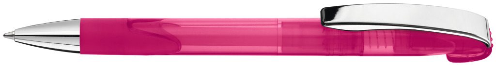 LOOK grip transparent M SI Druckkugelschreiber, magenta