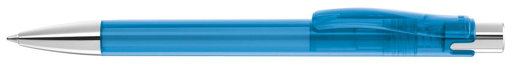 CANDY transparent SI Druckkugelschreiber, hellblau