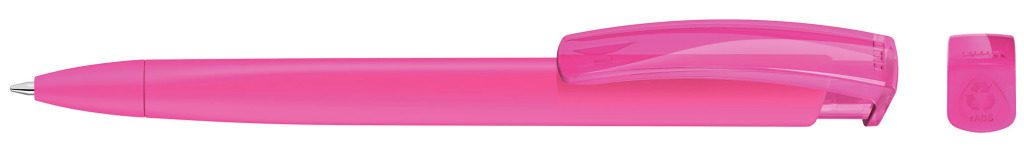 TRINITY K transparent RECY Druckkugelschreiber, magenta