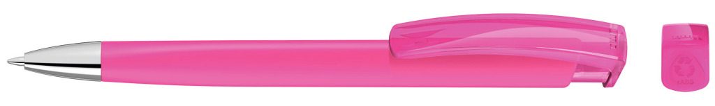TRINITY K transparent SI RECY Druckkugelschreiber, magenta