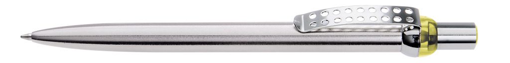 RONDO chrom L Druckkugelschreiber, gelb