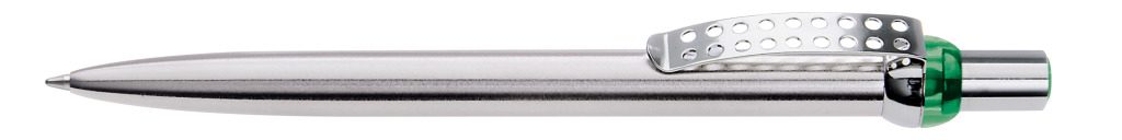 RONDO chrom L Druckkugelschreiber, grün