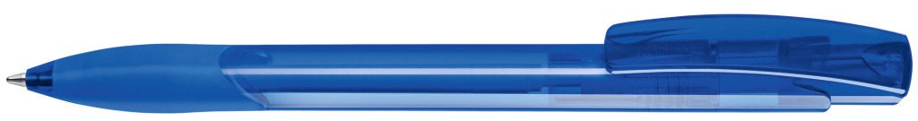 OMEGA grip transparent Druckkugelschreiber, blau