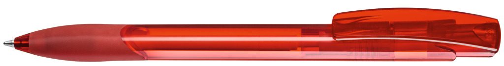 OMEGA grip transparent Druckkugelschreiber, rot
