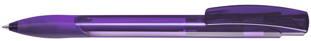 OMEGA grip transparent Druckkugelschreiber, violett