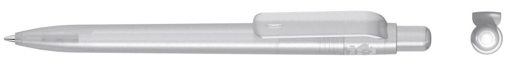 RECYCLED PET PEN FUTURE frozen Druckkugelschreiber, klar